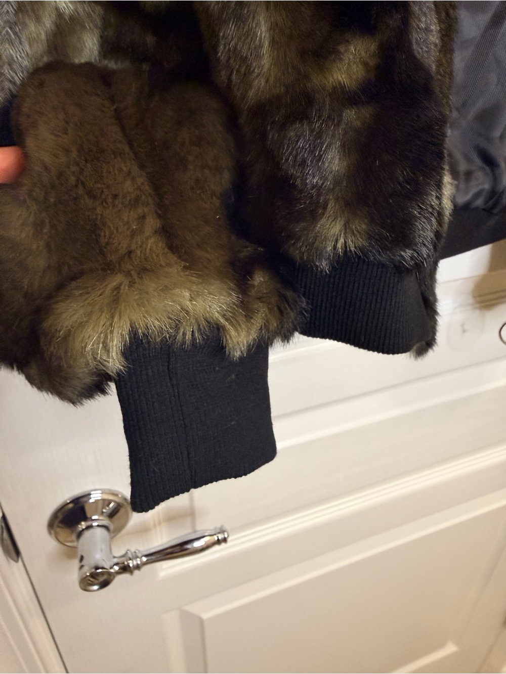 Zara Olive Green Faux Fur Bomber Jacket. NWOT. X-SMALL - Picture 3 of 6